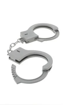 Toy plastic handcuff Stock Photos