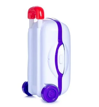 Toy plastic suitcase Stock Photos
