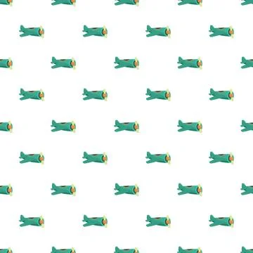 Toy propeller plane repeating illustration pattern for children design Stock Illustration