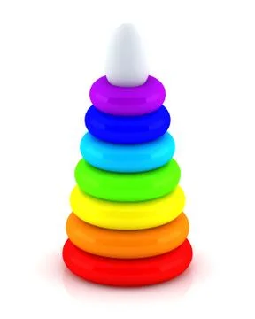 Toy pyramid Stock Illustration