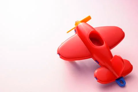 Toy red plane Stock Photos