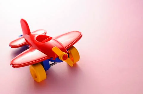Toy red plane Stock Photos