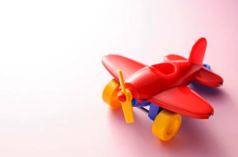 Toy red plane Stock Photos