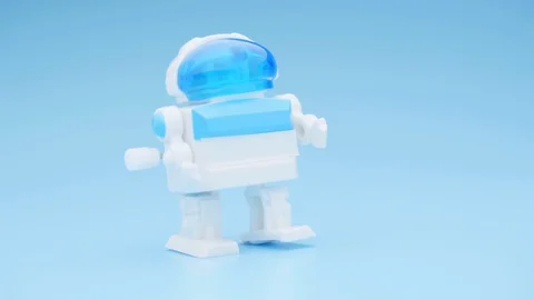 Toy robot dancing. 스톡 동영상 128577090