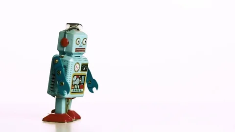 Toy robot walking Stock-Footage 84268663