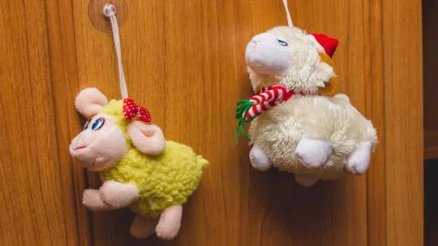 Toy sheep Stock Photos