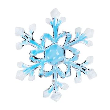 Toy snowflake Stock Photos