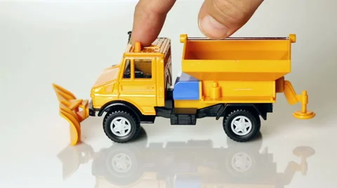 Toy snowplow Stock-Footage 44293436