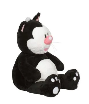 Toy soft kitten Stock Photos