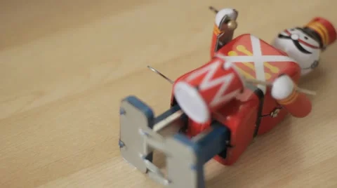 Toy Soldier Squirming on its Back Stock Footage 46180356