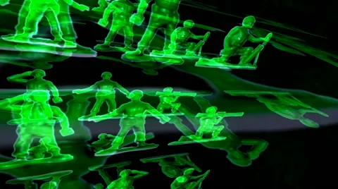 Toy Soldiers Cube Stock Footage 41853889