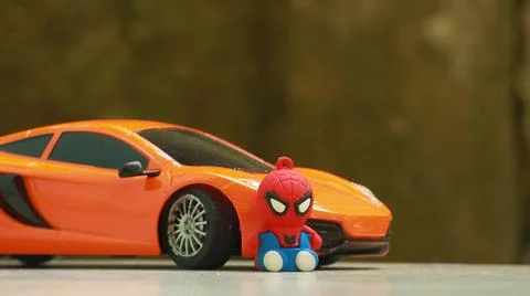 Toy spiderman Stock Photos