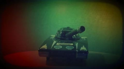 Toy Tank Stock Footage 159030171