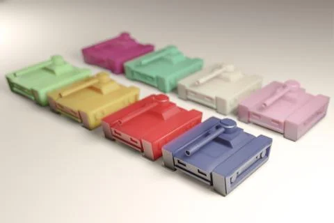 Toy tanks Stock Illustration