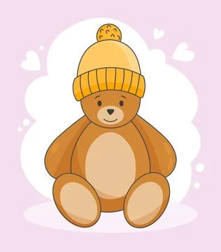 Toy Teddy bear concept 스톡 일러스트