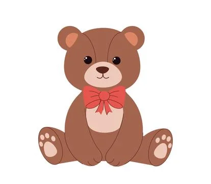 Toy teddy bear vector concept 스톡 일러스트