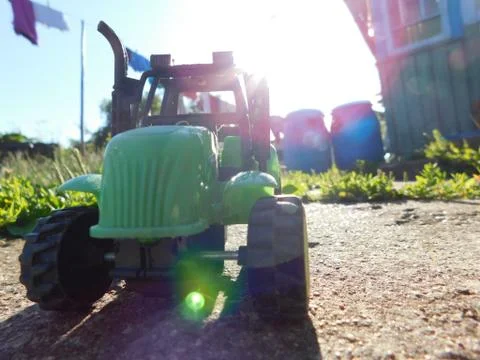 A toy tractor Stock Photos