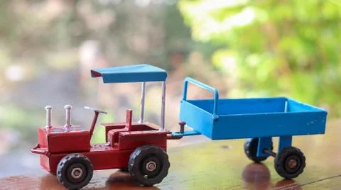 Toy tractor Foto stock