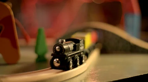 Toy Train Stock Footage 32185417