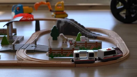 Toy train Video stock 122345596