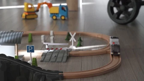 Toy train Video stock 122345628