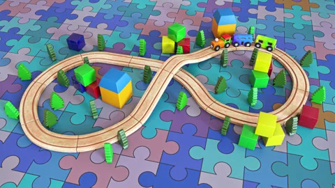 Toy Train Stock Footage 314484970