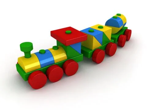 Toy train Stock Illustration