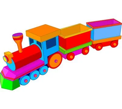 Toy train Stock Illustration