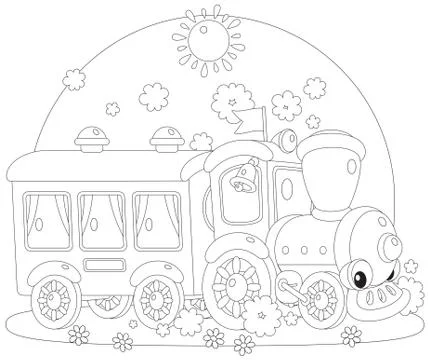 Toy train Stock Illustration