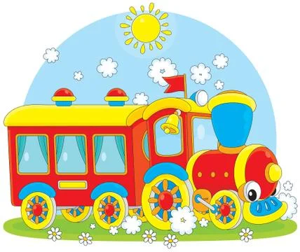 Toy train Stock Illustration