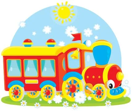 Toy train Stock Illustration