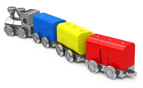 The toy train Stock Illustration