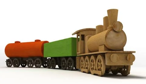 Toy train Ilustración de archivo