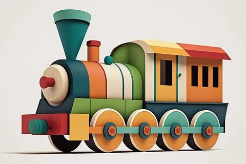 Toy train Stock Illustration