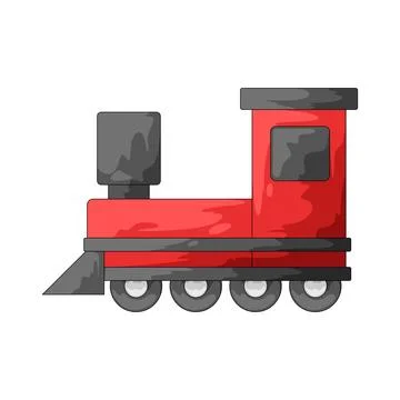Toy train illustration Ilustración de archivo