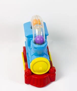 Toy Train made of plastic Stock Photos