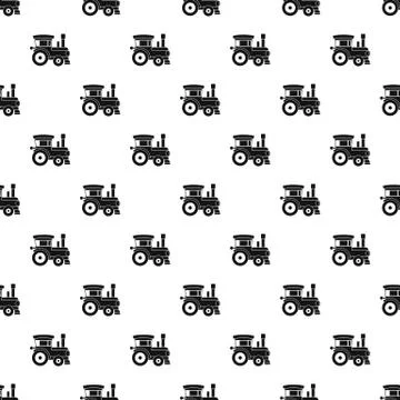 Toy train pattern vector Illustrazione stock