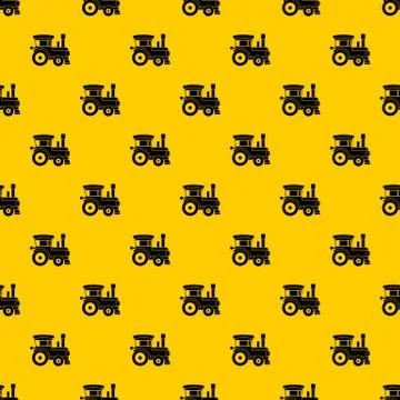 Toy train pattern vector Illustrazione stock