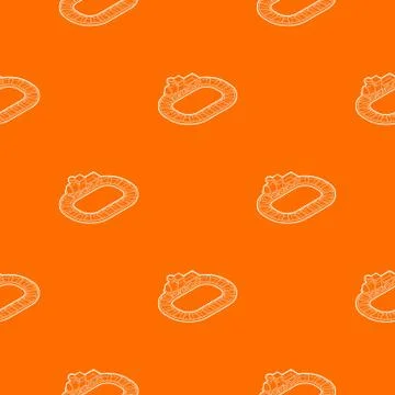 Toy train pattern vector orange Stock Illustration