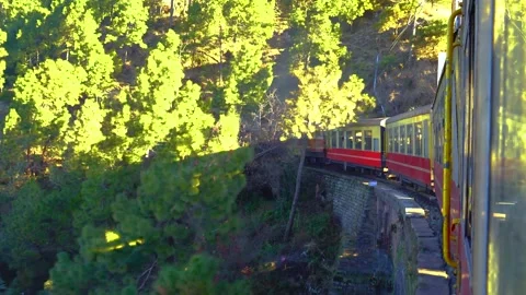 Toy Train Shimla UNESCO World Heritage Site, Himachal Pradesh, India. Stock Footage 266200769