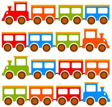 Toy trains Stock Illustration