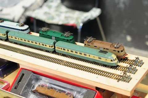 Toy trains Stock Photos