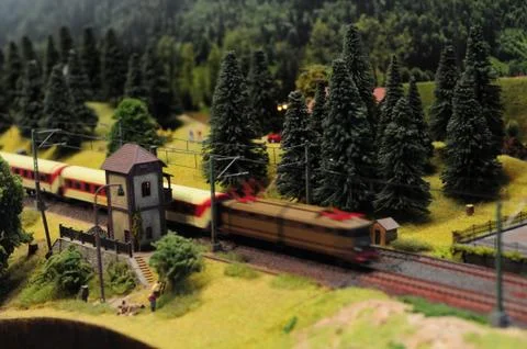 Toy trains Stock Photos