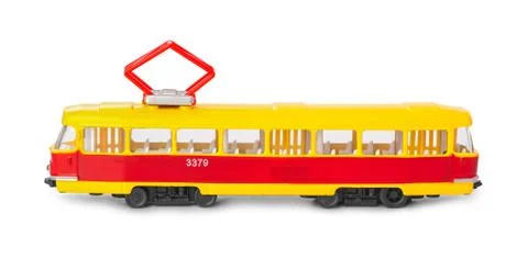 Toy tram Stock Photos