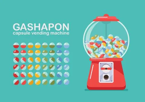 Toy vending machine Stock Illustration