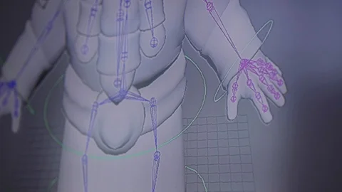 Toy Warrior Body 3D Model Video Game Character Stock Footage 117210250