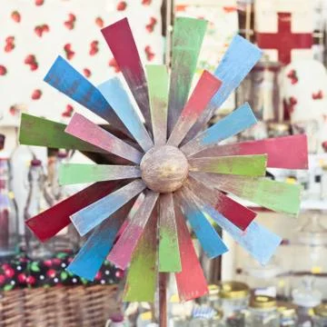 Toy windmill Stock Photos