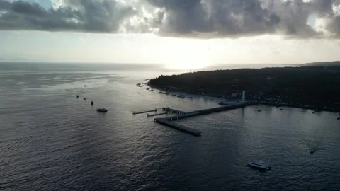 Toyapakeh harbour tower Stockbeeldmateriaal 242410173