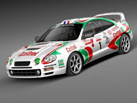 Toyota Celica GT-Four Castrol Rally 3D Model