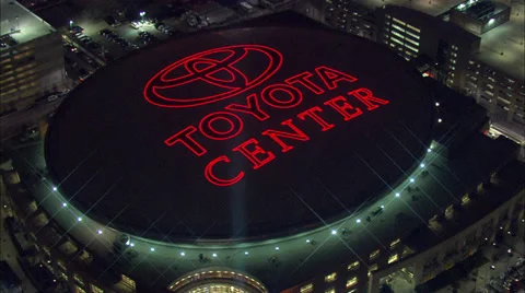 Toyota Center Front Entrance Stock Footage